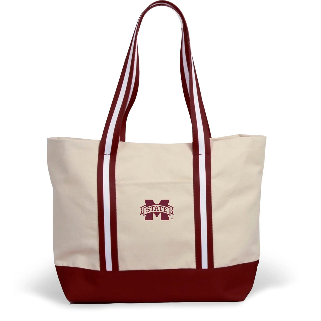 Desden Tote Bag Canvas Boat Tote - Mississippi State