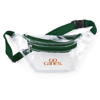 Miami Hurricanes Clear Sling Pack, stadium-approved, officially licensed, by Desden