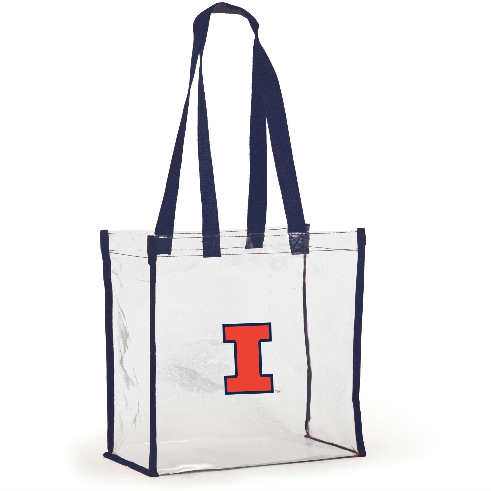Illinois Fighting Illini Clear Stadium Tote, stadium-approved, officially licensed, by Desden