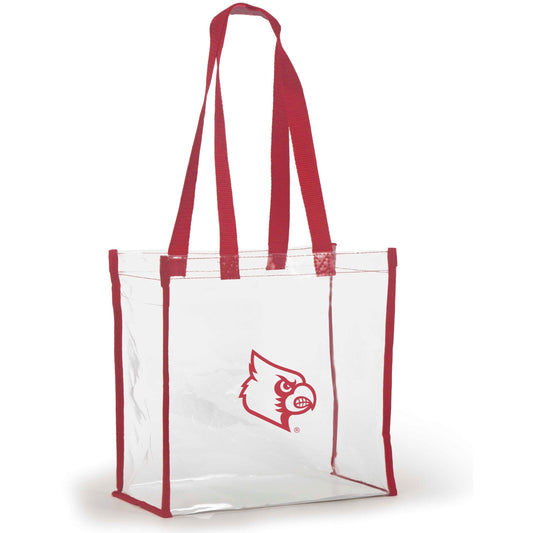 Louisville Cardinals Clear Stadium Tote, stadium-approved, officially licensed, by Desden