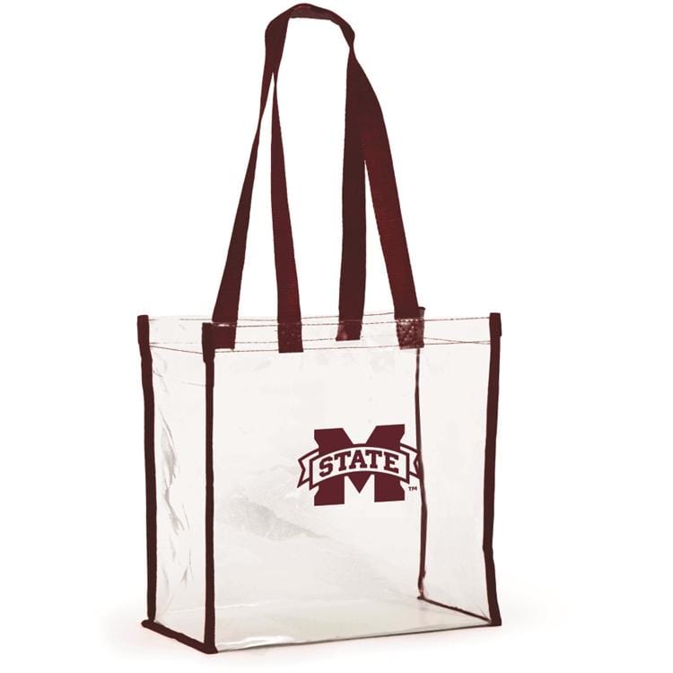 Desden Tote Bag Clear Stadium Tote- Mississippi State
