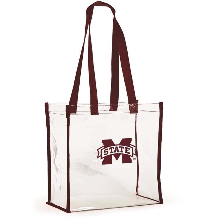 Mississippi State Bulldogs Clear Stadium Tote, stadium-approved, officially licensed, by Desden