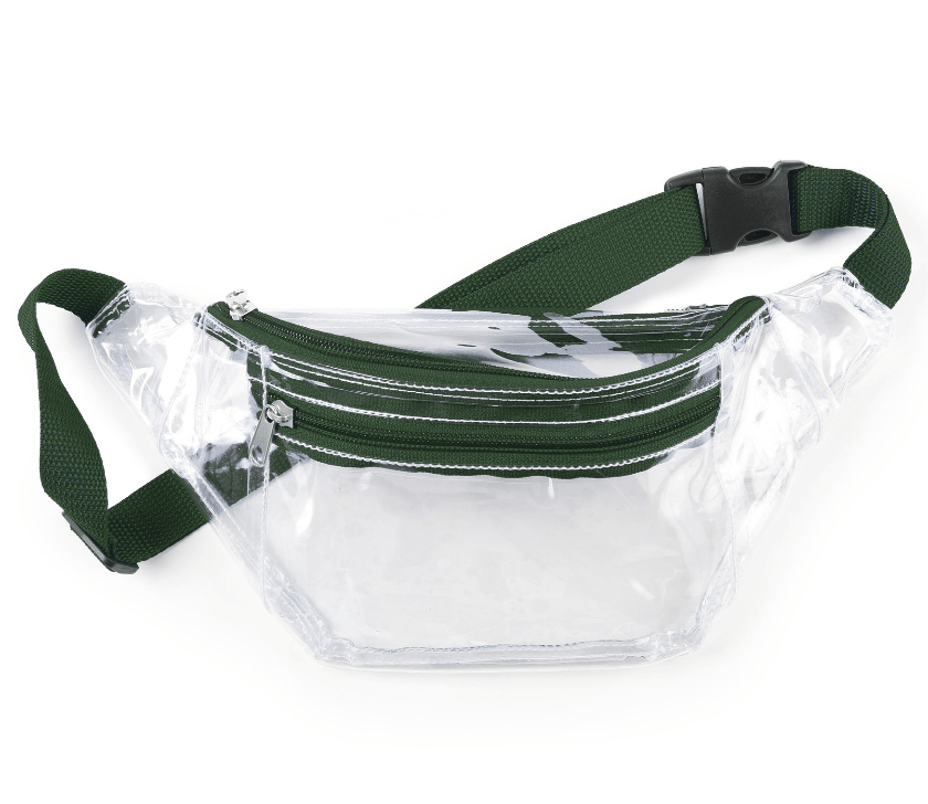 Clear Sling Pack- Forest Green