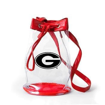 Closeout:Madison Clear Bucket Bag- Georgia