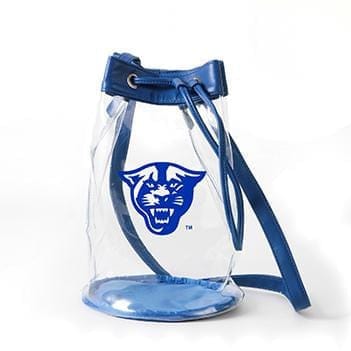 Desden Purse Closeout:Madison Clear Bucket Bag- Georgia State