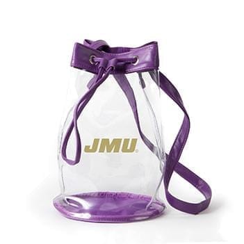Closeout:Madison Clear Bucket Bag- James Madison