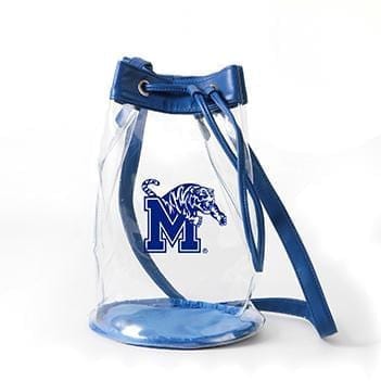 Closeout:Madison Clear Bucket Bag- Memphis