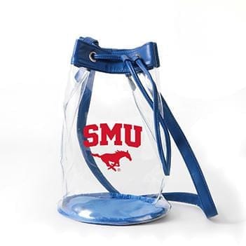 Desden Purse Closeout:Madison Clear Bucket Bag- SMU