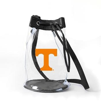 Closeout:Madison Clear Bucket Bag- Tennessee
