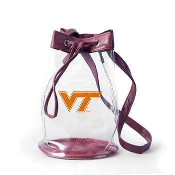 Closeout:Madison Clear Bucket Bag- Virginia Tech