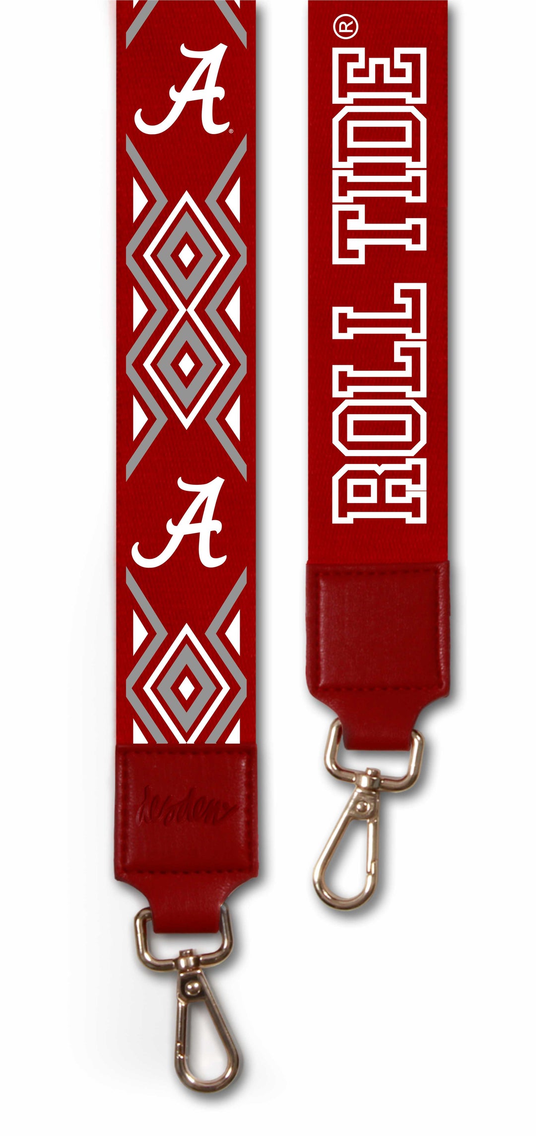 Crimson and White Alabama Roll Tide printed purse strap