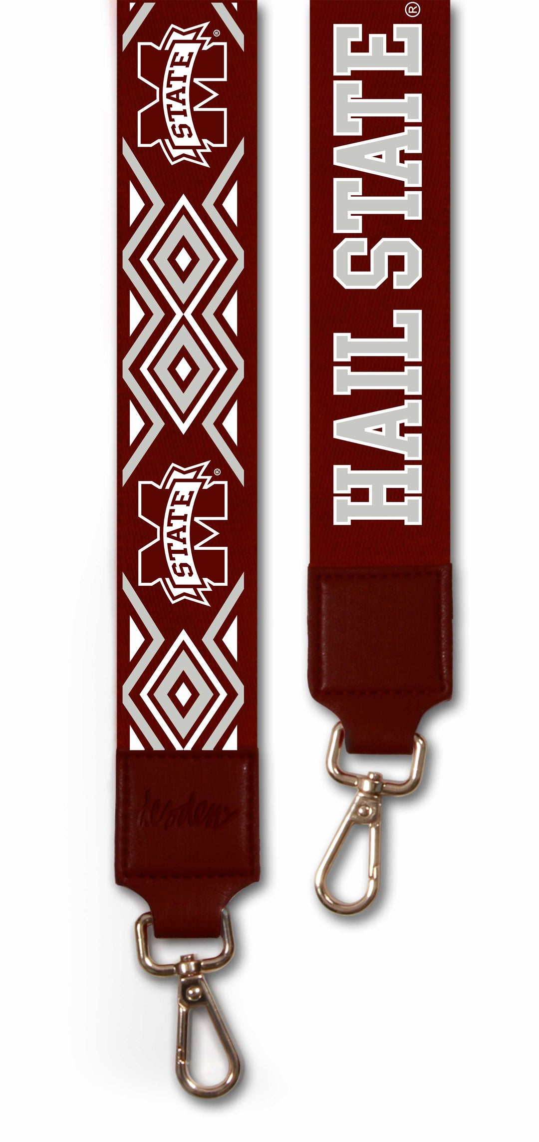 2' wide Printed Purse Strap- Mississippi State