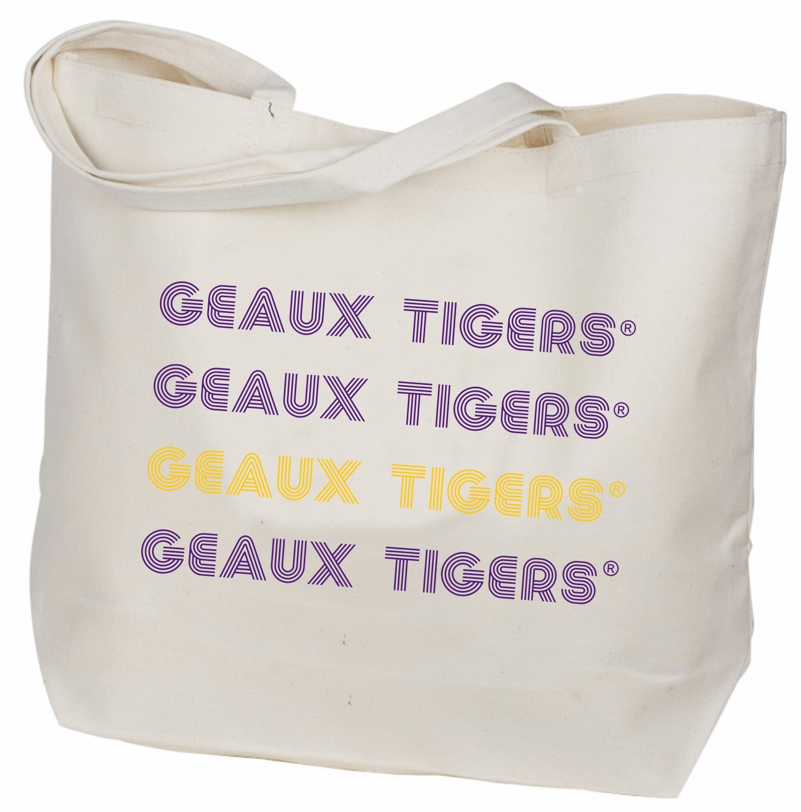 Desden Retro Canvas Tote Bag - LSU