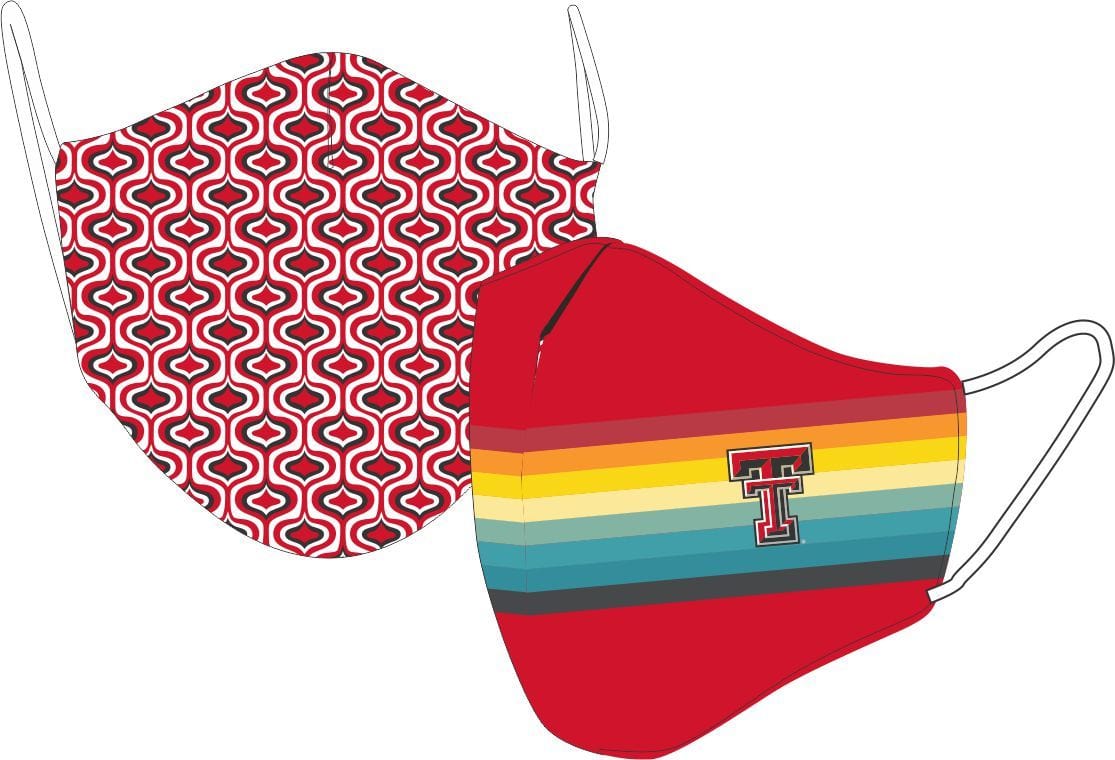 Desden Retro Face Mask Reversible- Texas Tech