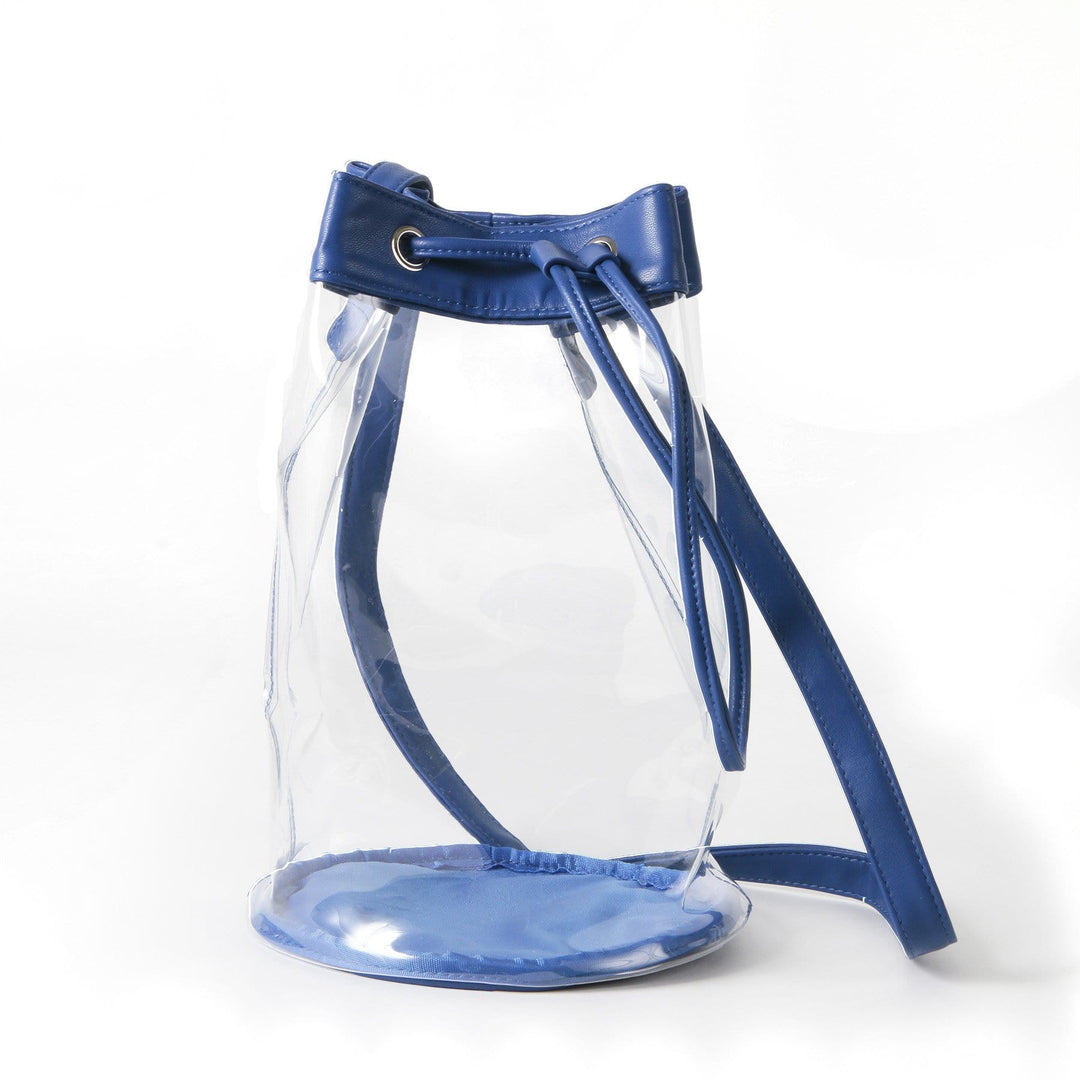 Desden Purse Royal Closeout:Madison Clear Bucket Bag - Royal
