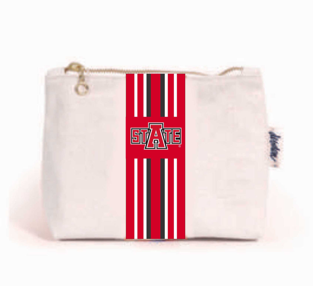 Small canvas pouch - Arkansas State